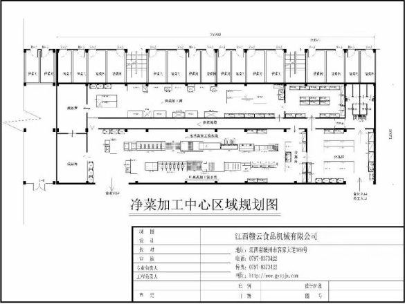 凈菜加工中心區域方案圖-中央廚房設計 凈菜加工中心區域方案圖-中央廚房設計