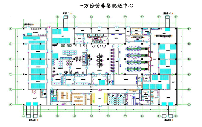 營養配送中心方案圖-中央廚房設計 營養配送中心方案圖-中央廚房設計