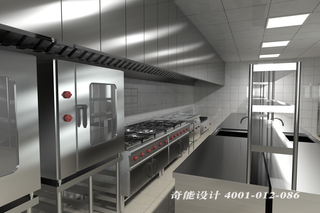 酒店3d廚房設(shè)計效果圖 酒店3d廚房設(shè)計效果圖